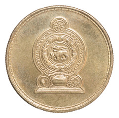 Sri Lanka rupee coin
