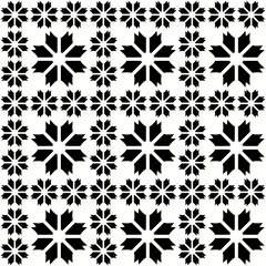 Fototapeta na wymiar Geometric seamless pattern in black - white colors