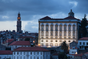 Episcopal Palace at Dusk in Porto