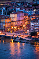 Old City of Porto in the Evening