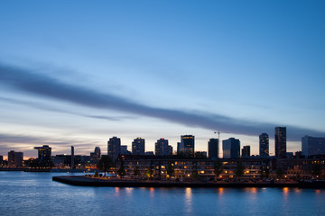 Fototapeta na wymiar City Skyline of Rotterdam
