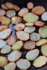Fried potatoes - base for spanish tortilla.