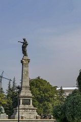 Monument in central garden in Ruse town