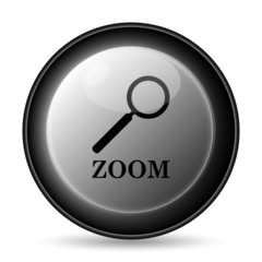 Zoom with loupe icon