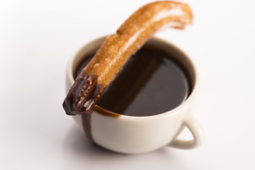 deliciuos spanish Churros with hot chocolate