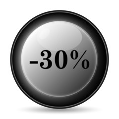 30 percent discount icon