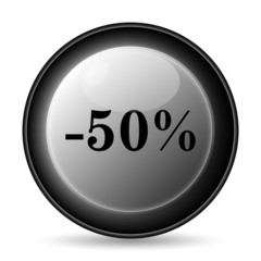 50 percent discount icon