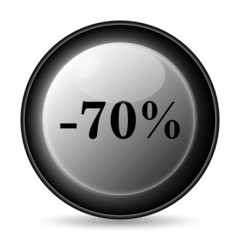 70 percent discount icon