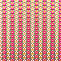 Fototapeta na wymiar Pink And Pearl Flower Icons On Green Background