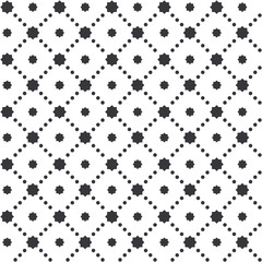 Abstract black and white seamless geometric pattern