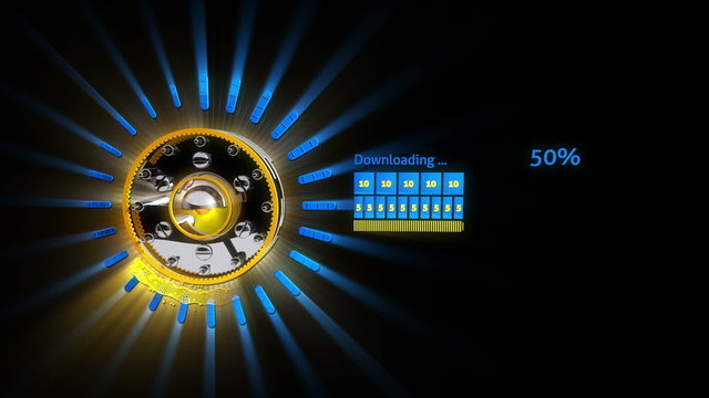 Glowing Download Bar
