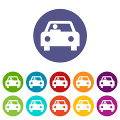 Fototapeta premium Car flat icon