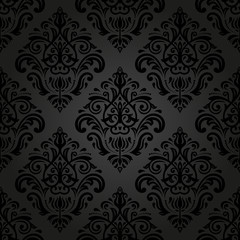 Fototapeta premium Damask Seamless Pattern. Orient Background