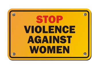 stop violence against women - protest sign