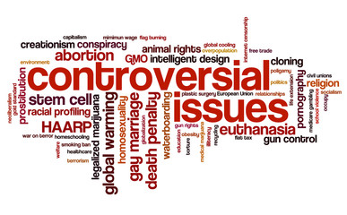 Words related to controversy and controversial issues