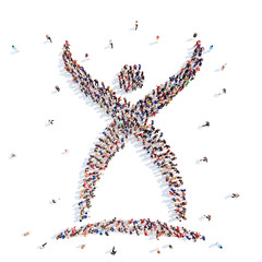 People in the shape of mans.