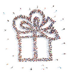 people in the form of a gift.