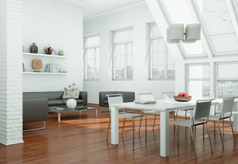 modernes Loft Interieur Design