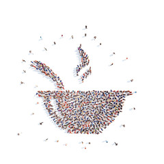 people in the form of a bowl  soup.