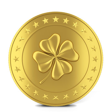 Coin with clover