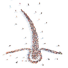 people in the form of hair.