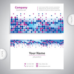 business card - science and research - abstract background