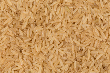 Uncooked Brown rice background