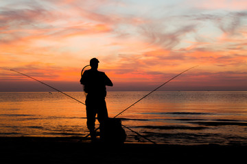 Fishing at dawn