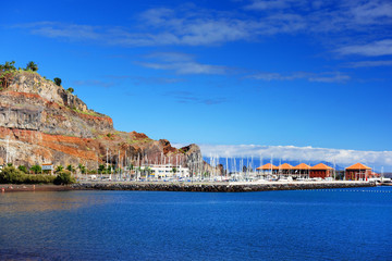 Fototapeta na wymiar Harbour of San Sebastian de la Gomera, Canary Islands, Spain