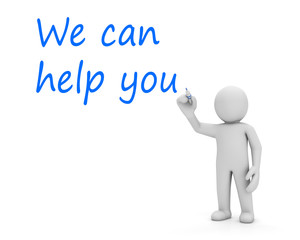 we can help you