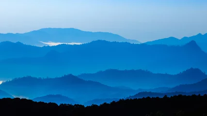 Rolgordijnen berg leyer niveau in thailand © wittybear