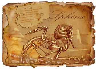 Fototapeta premium legendary animals and monsters: SPHINX