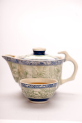 Still life of tea crockery