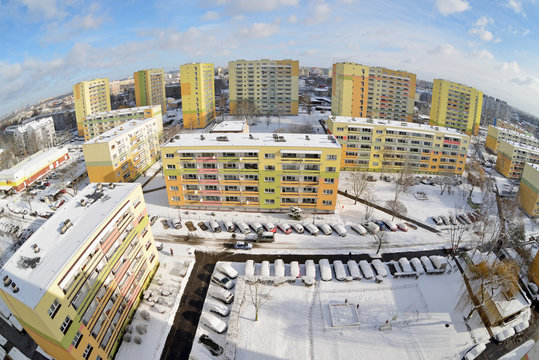 Fototapeta zimowe miasto