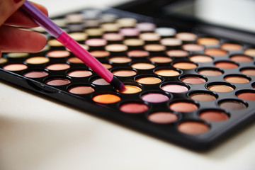 MakeUp Palette und Pinsel