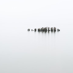 Baltic Sea and foggy morning