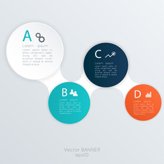 Vector colorful info graphics for your business presentations.