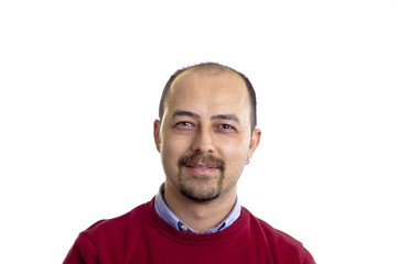 Fototapeta premium smiling happy man isolated