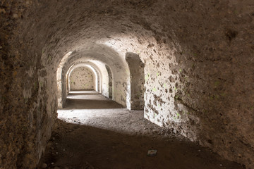 old war fort ruins on the beach
