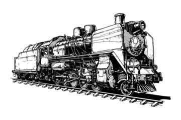 old steam locomotive © Oleksandr Babich