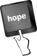 Computer keyboard with hope key