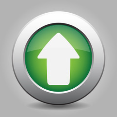 metal button with the green arrow