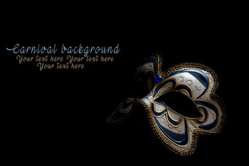 Carnival mask isolated on black