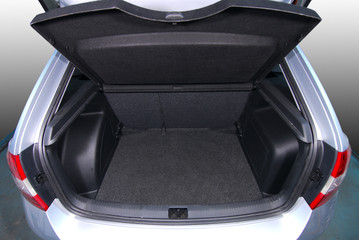 empty car trunk