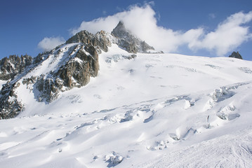 Fototapeta na wymiar Vallee Blanche, Chamonix