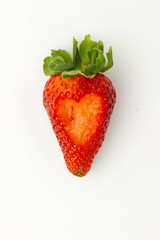 heart strawberry