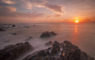 Long Exposure Sunrise Seascape