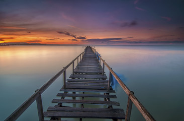 Long Exposure Sunrise Seascape