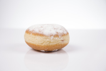 Fresh isolated donuts on white background