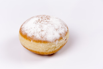 Fresh isolated donuts on white background